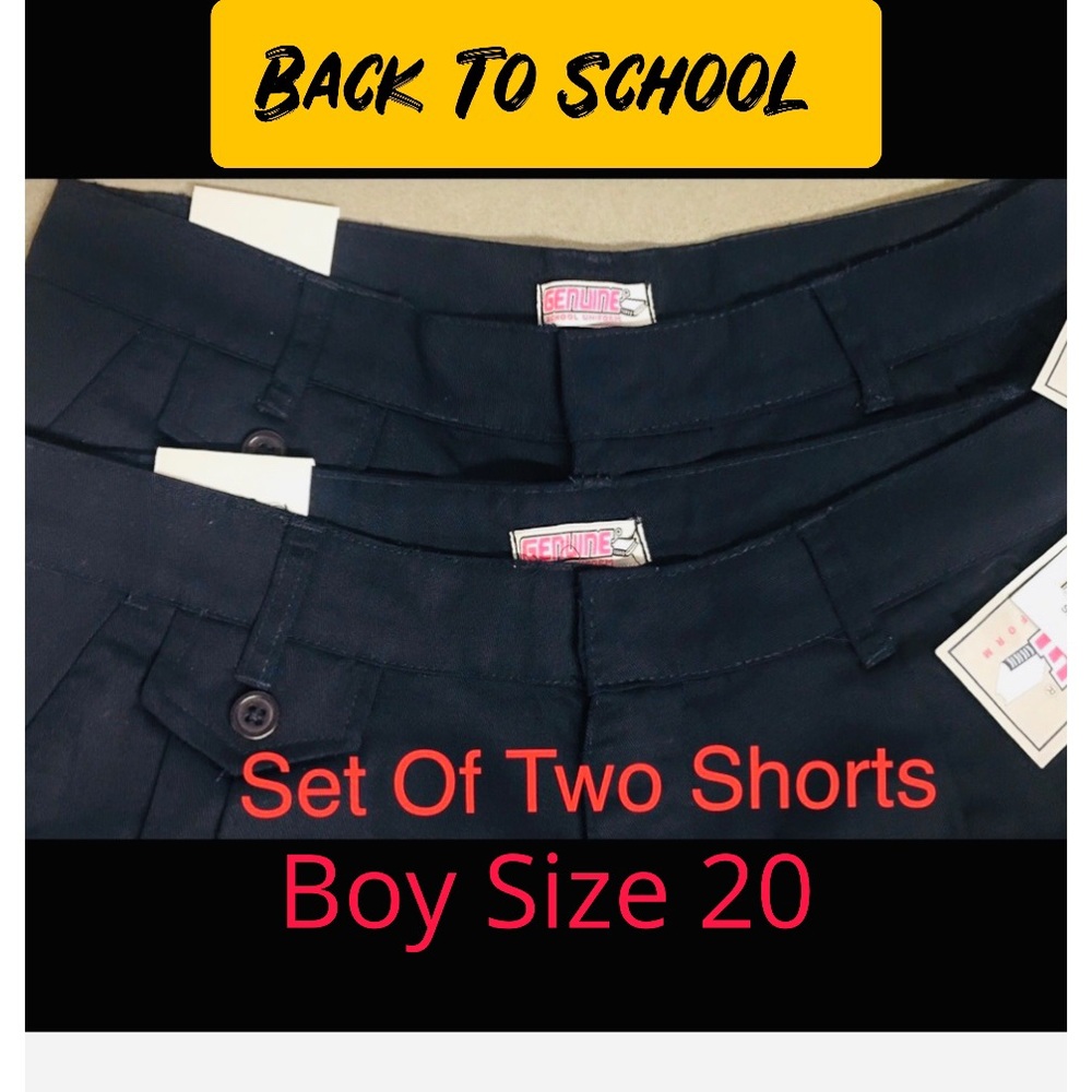GENUINE BOY SCHOOL UNIFORM PLEATED SHORTS SIZE 20